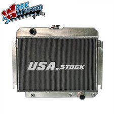 2-row Aluminum Radiator For 1963-1968 1964 1965 1966 Chevy Bel Air Impala Atmt