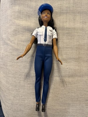 NEW NO BOX African American Airline Pilot Barbie Doll Curly Black Hair Mattel