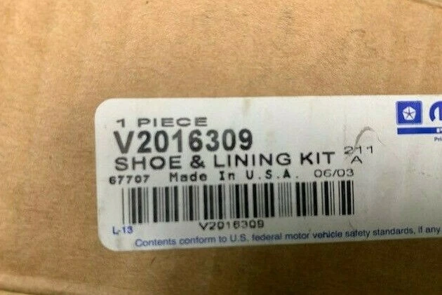 适合 2001 - 2002 克莱斯勒道奇 SEBRING STRATUS 鞋衬里套件 V2016309 - 全新 — 第 2/2 张图片