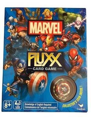 Marvel Fluxx Card Game by Cardinal Complete Sealed New Ages 8+ Travel Superhero 