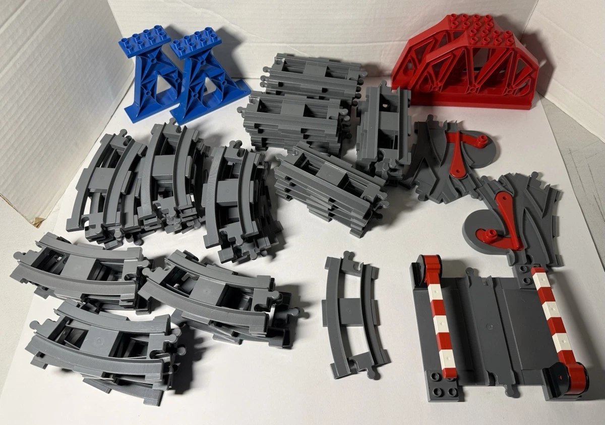 Lot De 55 Rails De Train – Marque RC – Compatibles Divers Sets (7939, 7898, 79111, 60337) – Occasion