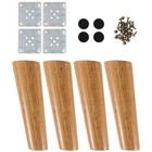 1 Set Nordic style Table Feet Furniture Legs Oak Solid Wood Sofa Cabinet Foot