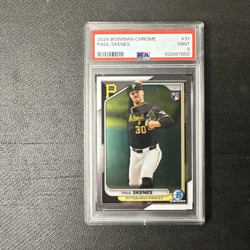 2024 Bowman Chrome #31 Paul Skenes RC PSA 9 - No Reserve