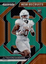 2024 Panini Prizm Draft  - New Recruits Ja'Tavion Sanders #NR-JSS Green 
