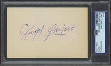 JUDY GARLAND (1922-1969) autograph cut | "Wizard of Oz" - signed PSA/DNA