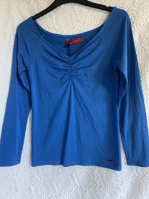 N:PHILANTHROPIE GR-Small blau Harriet Top Langarm T-Shirt gerafft vorne 119£
