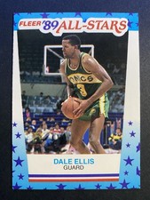 1989-90 Fleer Basketball Dale Ellis Seattle SuperSonics Stickers #8