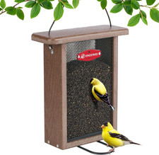 Finch Feeder for outside Hanging, Metal Mesh Bird Feeders for Thistle/Nyjer Seed