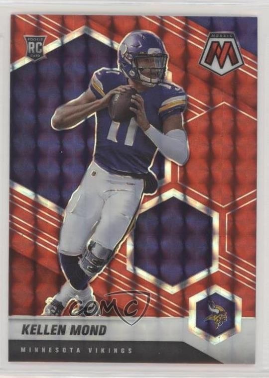 2021 Panini Mosaic Rookies Red Mosaic Prizm Kellen Mond #321 0wp8