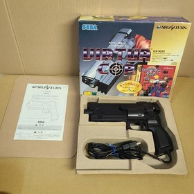 SEGA SATURN VIRTUA GUN 2 Controllers VIRTUA COP 1 2 House of the dead Boxed #5
