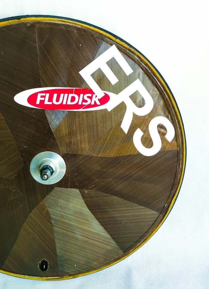 USSR Soviet Fluidisk 666 POCM kevlar 28" 700c rear disc wheel tubular track pist - Bild 3 von 4