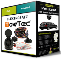 Elektrosatz 13-Pol Universell für Peugeot 307 Break SW (Kombi) 03.2002-06.2005