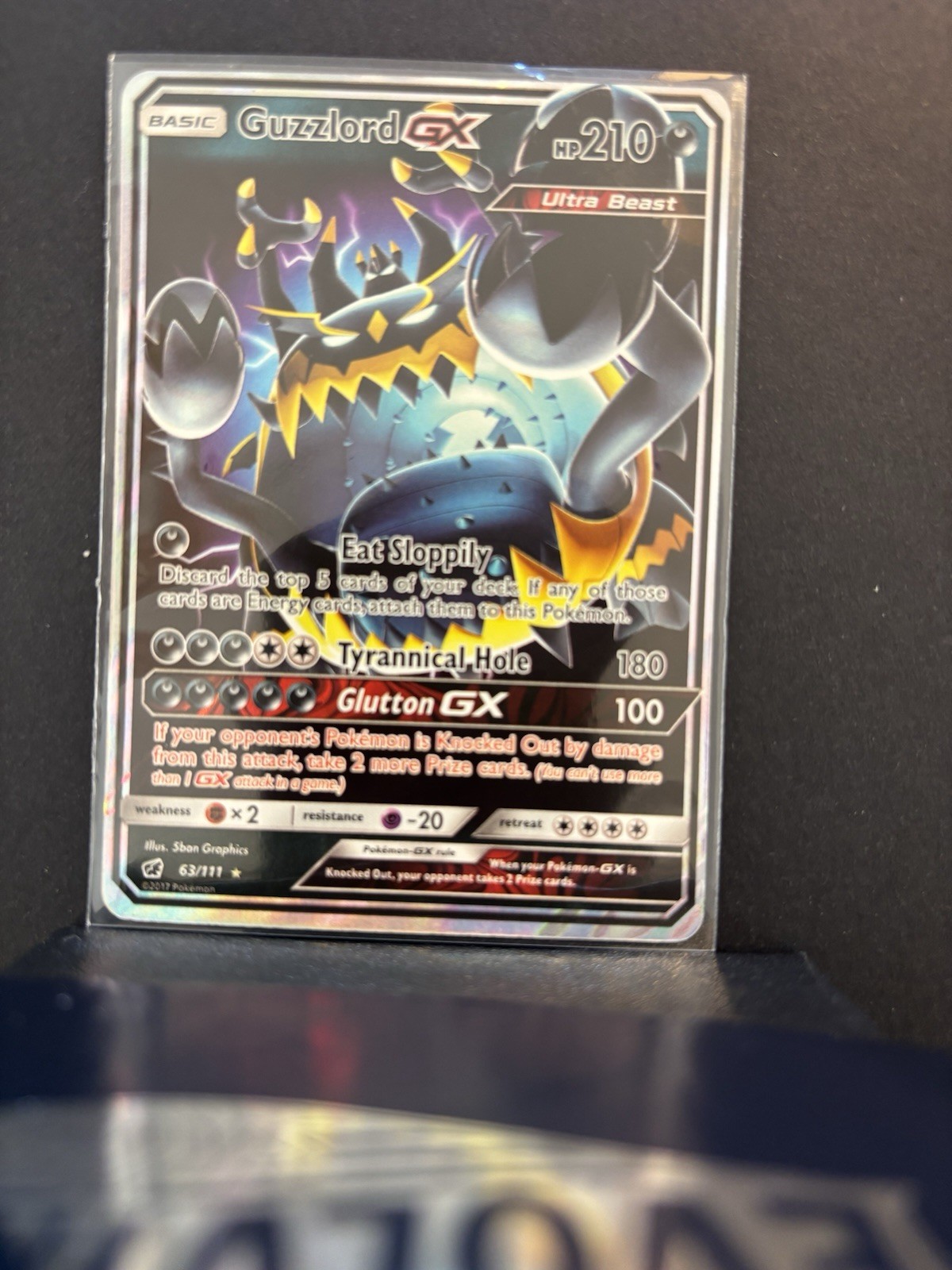 Pokémon TCG Guzzlord GX 63/111 Crimson Invasion Ultra Rare NM/VLP