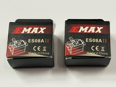 Two Brand New Emax E Max ES08A II ES08AII RC Remote Control Airplane Servos