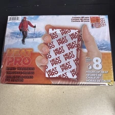 Heat Pro Hand Warmers - 40 Pairs - 8 Hours Of Heat Exp 3/1/29