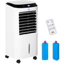 HOMCOM Portable Air Cooler, Evaporative Anion Ice Cooling Fan Humidifier Unit UK