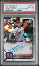 2022 Bowman Chrome Rookie Auto Reid Detmers #CRA-RD Atomic Refractor PSA 10 GEM