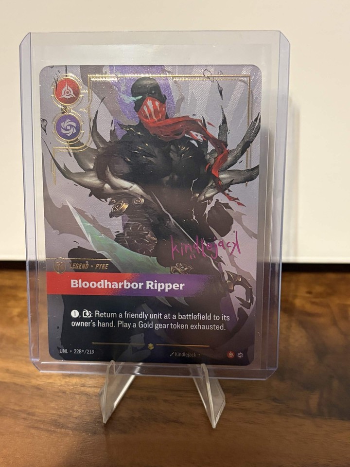 Pyke Overnumber Signature Legend Bloodharbor Ripper Riftbound Unleashed ...