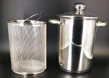 ELO Spargeltopf Edelstahl mit Sieb und Glasdeckel Induktion Nudeltopf