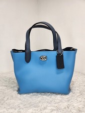 NWOT COACH Willow Tote 24 Blue Handbag Crossbody Purse