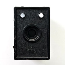 Agfa Ansco Cadet D-6 Box Camera Vintage 116 Film Camera w/ Bulb Mode Works