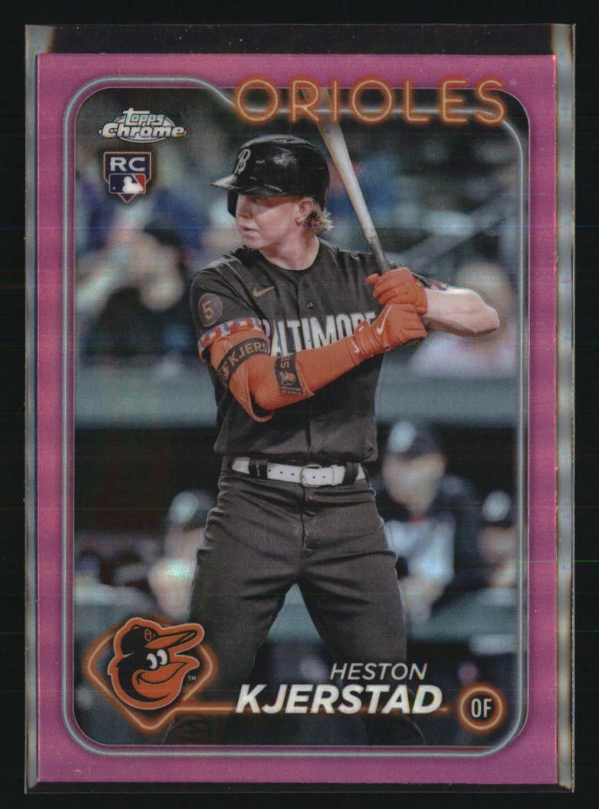 2024 Topps Chrome #142 Heston Kjerstad Pink Refractors