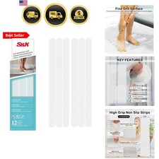 Non-Slip Stickers for Bathtubs  Showers 24-Pack Waterproof Safety Strips, 3/...