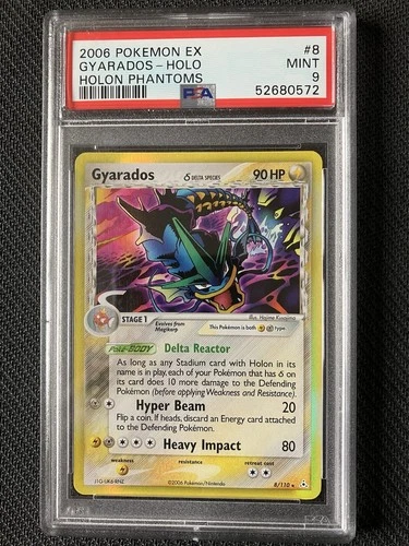 Pokémon TCG Gyarados EX Holon Phantoms 8 Holo Holo Rare PSA 9