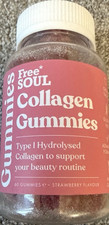 Free Soul Collagen Gummies Typ I hydrolysiertes Kollagen 60 Gummis Neu & Versiegelt