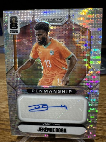 Panini 2026 Prizm FIFA World Cup Penmanship Jérémie Boga Ivory Coast #P-JB Auto