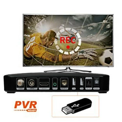 Free to Air Combo Tuner DVB-T2 S2 S2X Satellite TV Receiver PVR TV Box +USB WIFI - Image 4 of 4