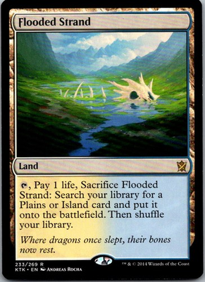 #ad #ad Flooded Strand 233 Rare Khans of Tarkir Magic: The Gathering Near Mint $17.99