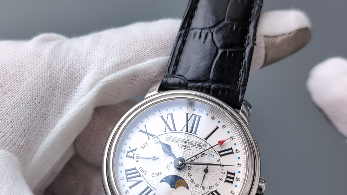 フレデリックコンスタント FC-270X4P4 ビジネスタイマー ムーンフェイズ Frederique Constant Fc-270x4P4/5/6 Moon phase Roman Dial Quartz