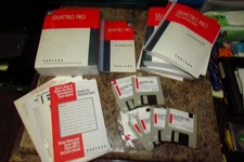 3.5" Borland Quattro Pro 4.0 for DOS & Pro 1.0 for Windows Complete w/ Manuals