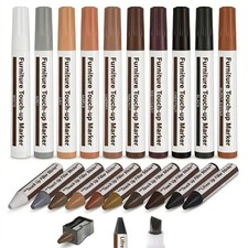 Furniture Markers Touch Up Kit, 21 Pcs Wood Scratch Repair Kit with 10 Color ...