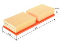 Bosch Luftfilter F 026 400 631 FüR Alfa Romeo