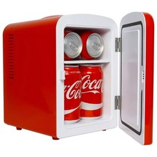 Coca-Cola 6 Can Mini Fridge Portable 4L Mini Cooler Travel Compact Refrigerator