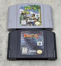 Turok 1 & Turok 2 Seeds of Evil N64 Bundle Authentic Cartridges Only