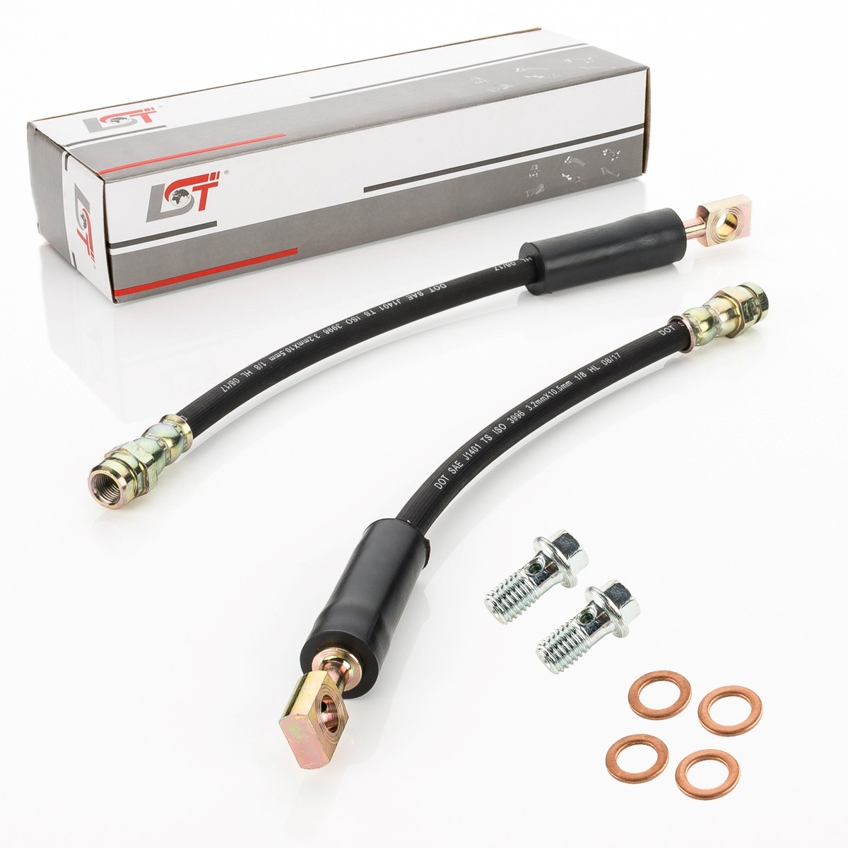 2X Brake Hose Brake Line Rear 300 Mm For Seat Leon 5F KL Ateca