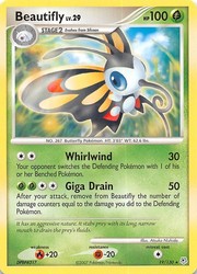 Beautifly 19/130 Diamond & Pearl Base Set Rare Card