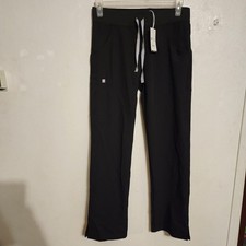 FIGS Kade Cargo Scrub Pants Black Size S NWT, Inseam 31"