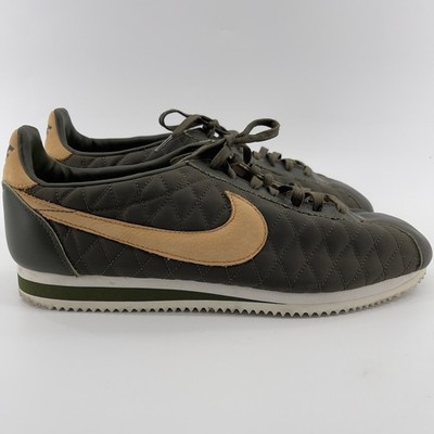 Nike Cortez Quilted Olive Tan Mens Size 11.5 Rare Sneakers Shoes 624611 303