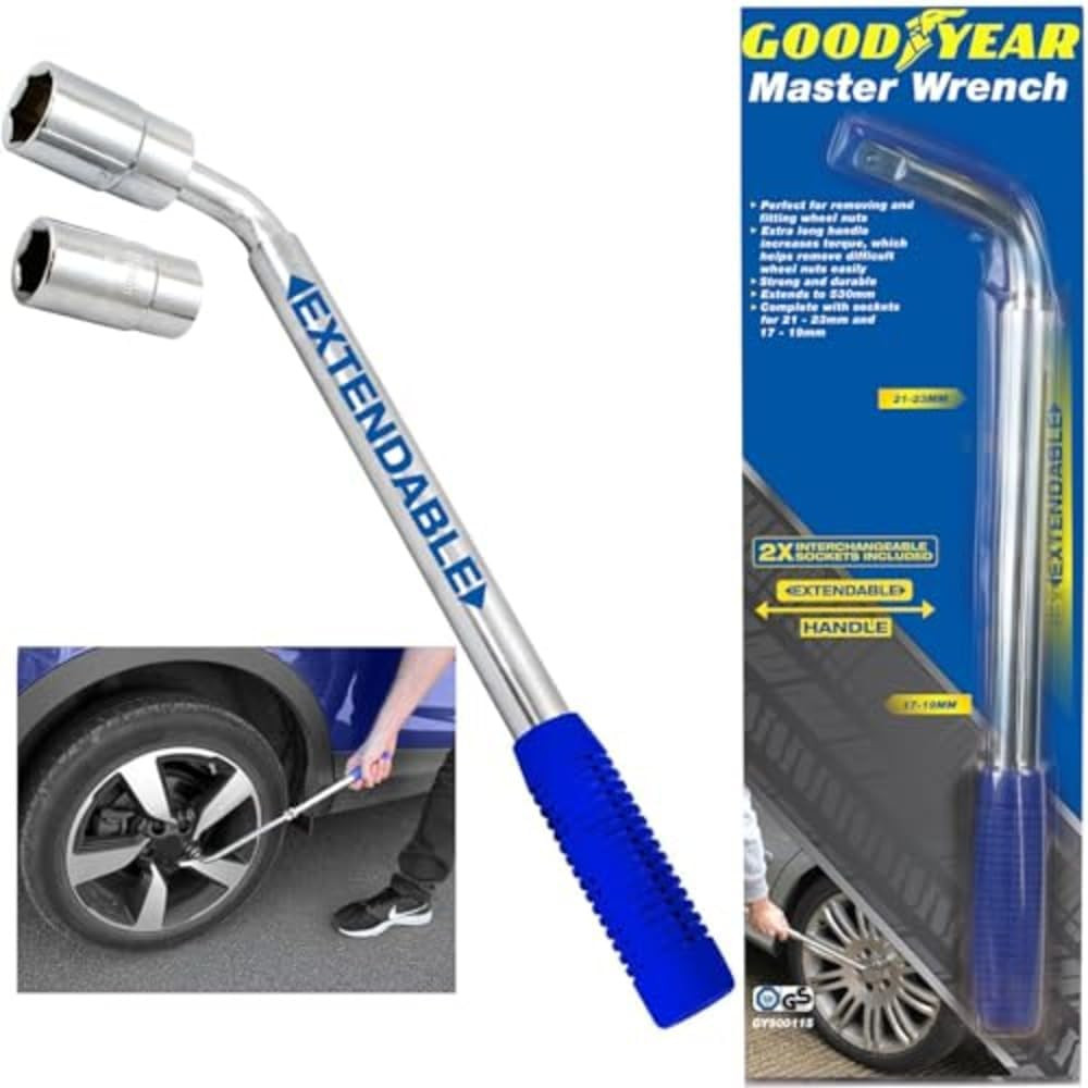Goodyear Wheel Master Wrench Perfect for Removing and Fitting Wheel Nuts| Strong