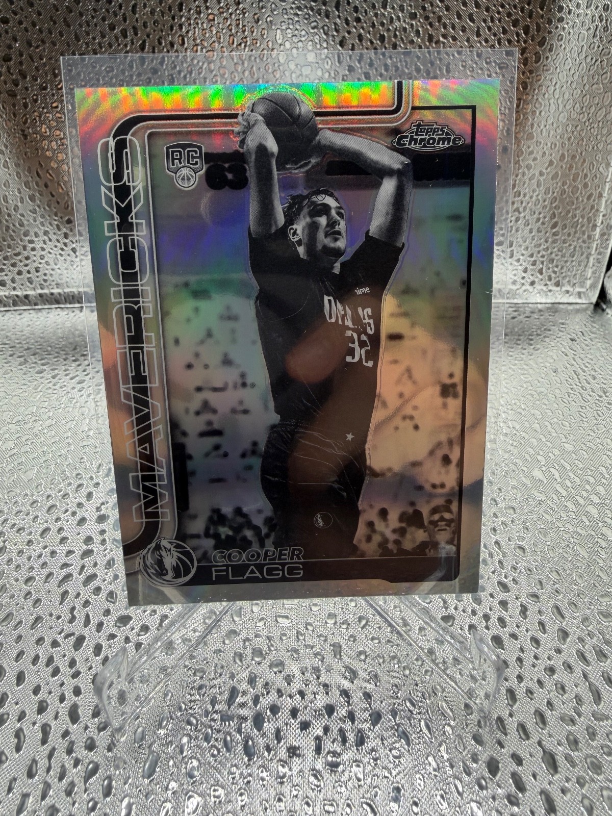 2025-26 Topps Chrome Basketball Cooper Flagg Negative Refractor Rookie RC #251