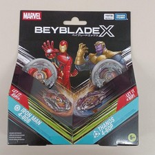 Takara Tomy Double Starter Marvel Iron Man/Thanos Beyblade X K5V21