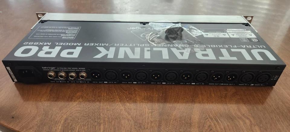Behringer Ultralink Pro MX882 Microphone Mixer Splitter Works Ultra-flexible - Image 2 of 4