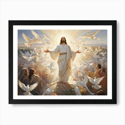 An Artistic Rendering Of A Serene S Gerahmtes Wandbild Poster Leinwanddruck Bild