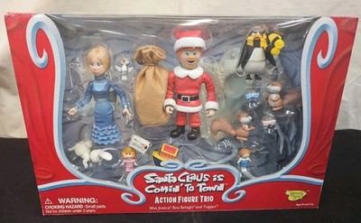Memory Lane Santa Claus is Coming To Town Action Figure Set Trio Kris Kringle