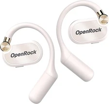 OpenRock X Open-Ear Headphones Wireless Over-Ear Earbuds Smart App (White)