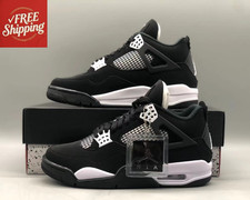 Jordan 4 Retro "White Thunder" Men's Mid Top Basketball Shoes Size 7-12